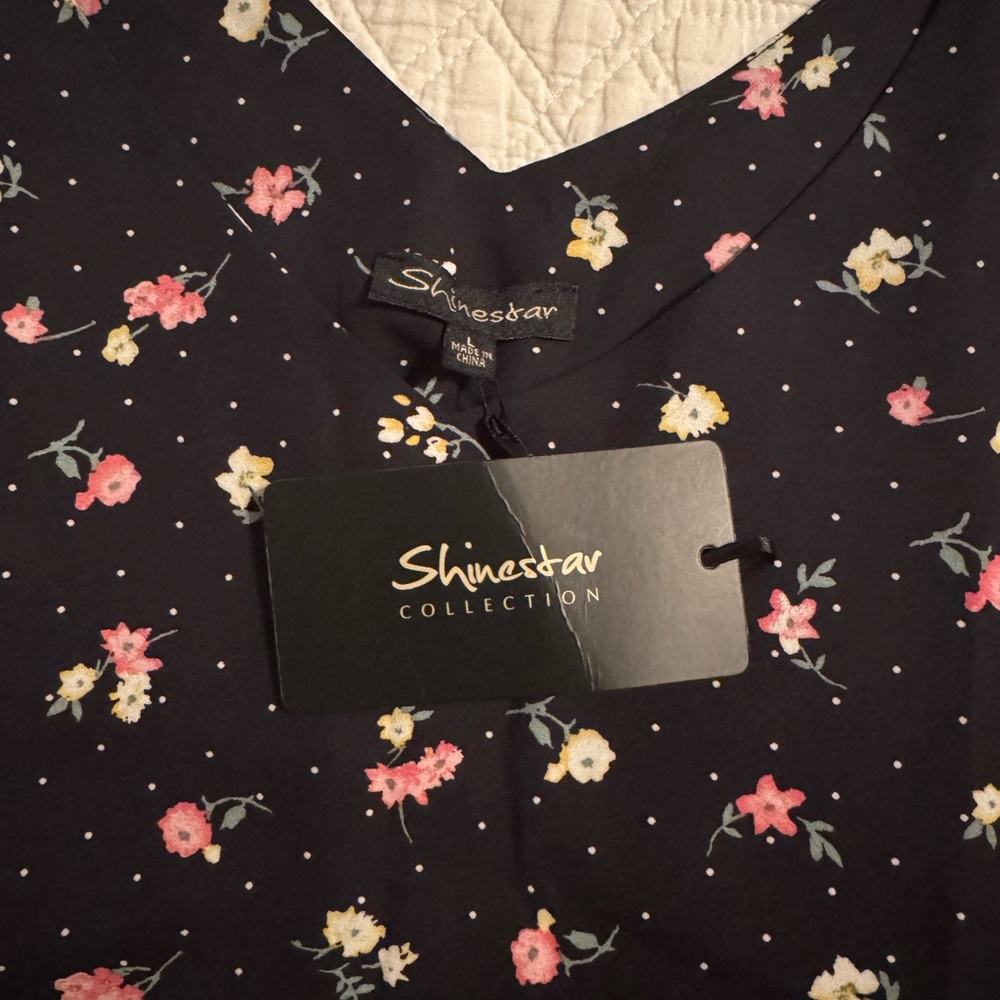 Elegant Floral Black top